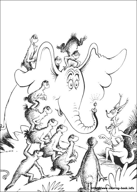 Horton słyszy Ktosia kolorowanki